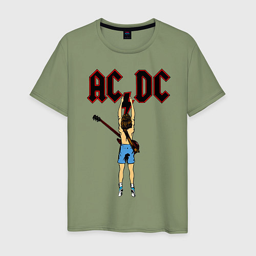 Мужская футболка ACDC - Flick of the Switch / Авокадо – фото 1