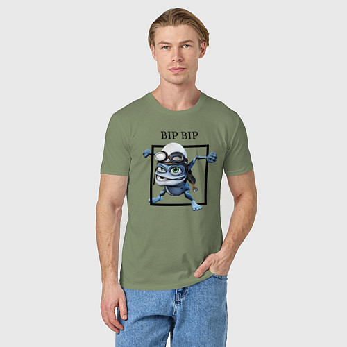 Мужская футболка Crazy frog / Авокадо – фото 3