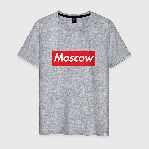 Мужская футболка Moscow / Меланж – фото 1