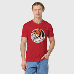 Футболка хлопковая мужская Sport Tigers, цвет: красный — фото 2