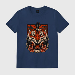 Футболка хлопковая мужская Red Tiger, цвет: тёмно-синий