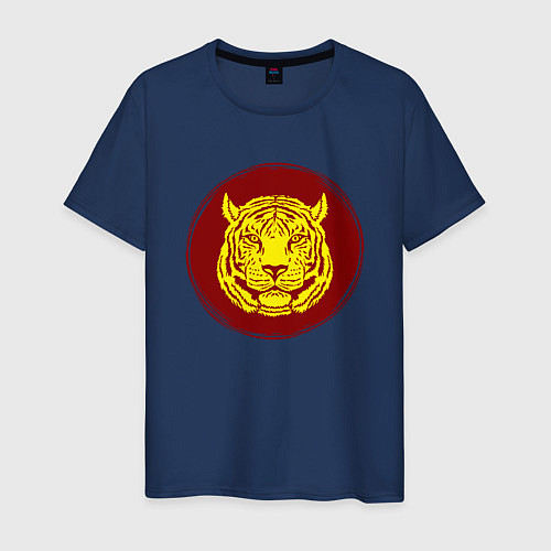 Мужская футболка Тигр - Япония / Тёмно-синий – фото 1