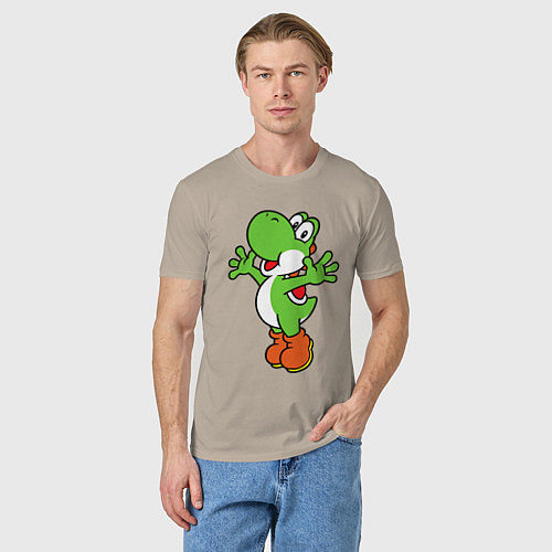 Мужская футболка Yoshi / Миндальный – фото 3