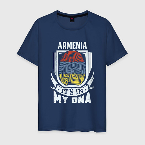 Мужская футболка Армения в ДНК / Тёмно-синий – фото 1