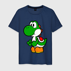 Футболка хлопковая мужская Yoshi1, цвет: тёмно-синий