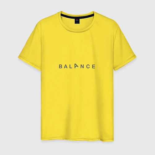 Мужская футболка YogaBalance / Желтый – фото 1