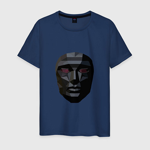 Мужская футболка Boss Mask / Тёмно-синий – фото 1