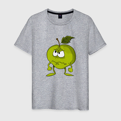 Мужская футболка Злое яблоко / Меланж – фото 1