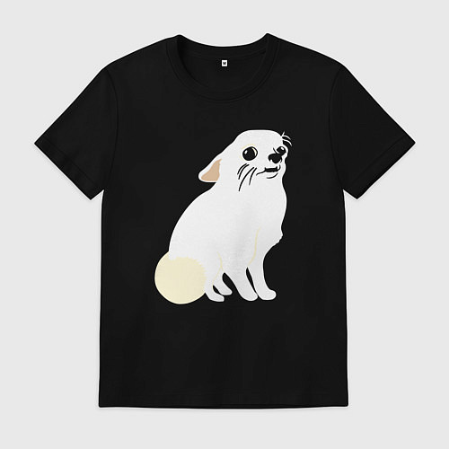 Мужская футболка Шкодливый Чихуахуа / Черный – фото 1