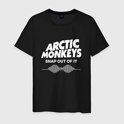 Футболка хлопковая мужская Arctic Monkeys, группа, цвет: черный