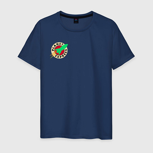 Мужская футболка Футурама - Межпланетный экспресс / Тёмно-синий – фото 1