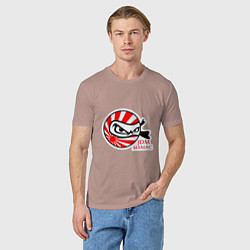 Футболка хлопковая мужская JDM maniac, цвет: пыльно-розовый — фото 2