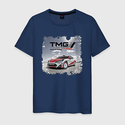 Мужская футболка Toyota TMG Racing Team Germany / Тёмно-синий – фото 1