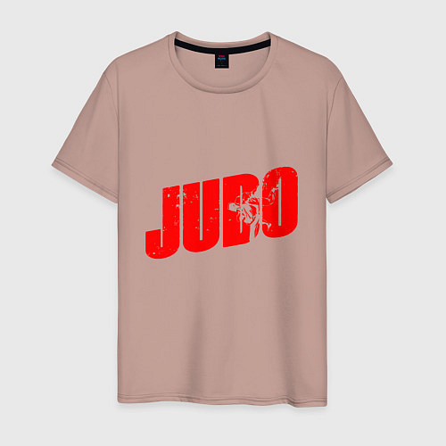 Мужская футболка Judo Sport / Пыльно-розовый – фото 1