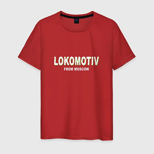 Мужская футболка LOKOMOTIV from Moscow / Красный – фото 1