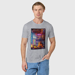 Футболка хлопковая мужская POKEMON GEEK POSTER, цвет: меланж — фото 2