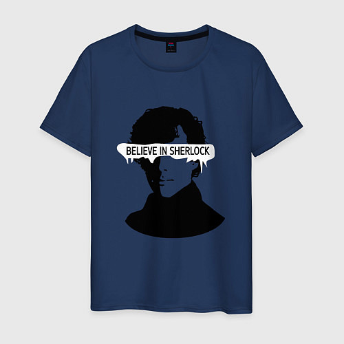 Мужская футболка Шерлок 2023 / Тёмно-синий – фото 1