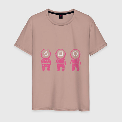 Мужская футболка Три Надзирателя / Пыльно-розовый – фото 1