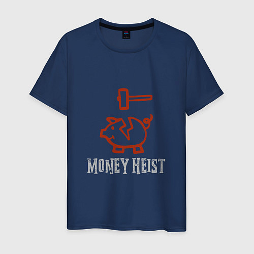 Мужская футболка Копилка - Money Heist / Тёмно-синий – фото 1