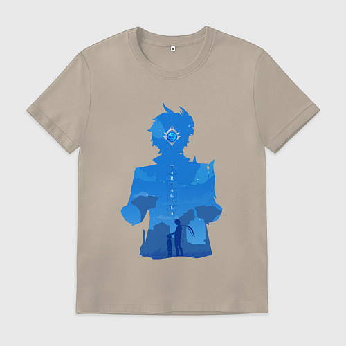 Мужская футболка Чайльд Тарталья Tartaglia / Миндальный – фото 1