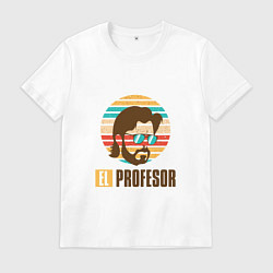 Футболка хлопковая мужская El Profesor, цвет: белый