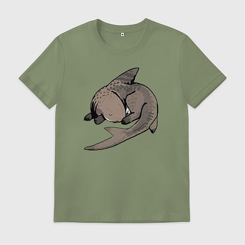 Мужская футболка Спящая акула / Авокадо – фото 1
