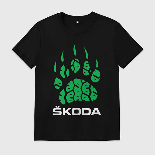 Мужская футболка SKODA ШКОДА ХИЩНИК / Черный – фото 1