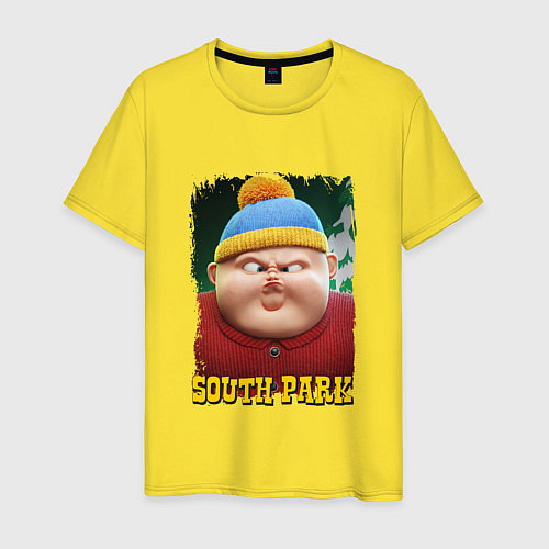 Мужская футболка Eric Cartman 3D South Park / Желтый – фото 1