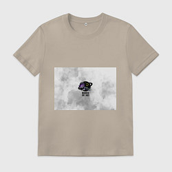 Футболка хлопковая мужская Murder Drones Дроны Убийцы, цвет: миндальный