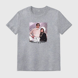 Футболка хлопковая мужская Фото Адам & Гага, цвет: меланж