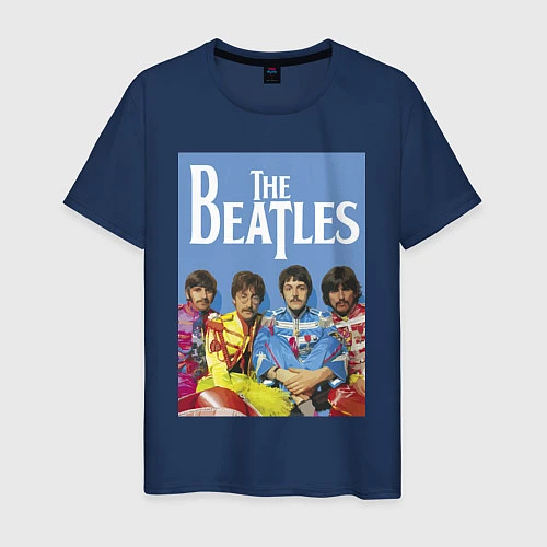 Мужская футболка The Beatles - world legend! / Тёмно-синий – фото 1