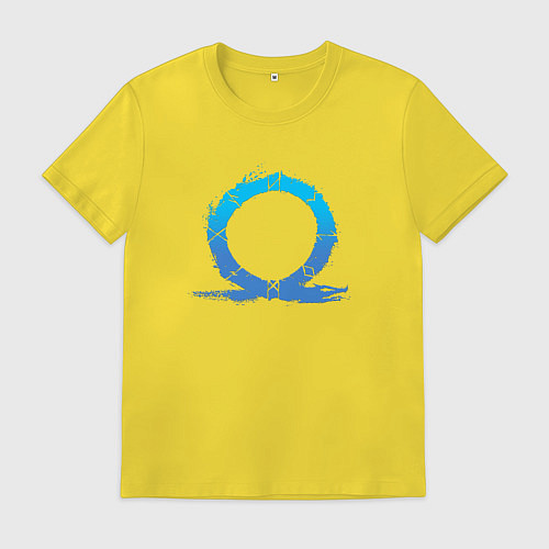 Мужская футболка CBVDJK СИМВОЛ КРАТОСА, БОГ ВОЙНЫ / Желтый – фото 1