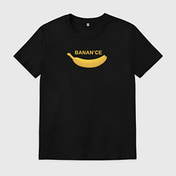Футболка хлопковая мужская Binance banana, цвет: черный