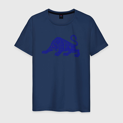 Мужская футболка Дикий зверь 2022 / Тёмно-синий – фото 1