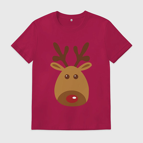 Мужская футболка Олень 2022 / Маджента – фото 1