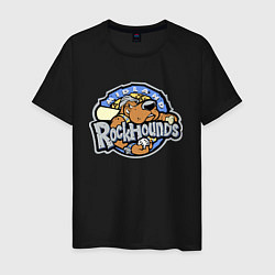 Футболка хлопковая мужская Midland Rockhounds - baseball team, цвет: черный