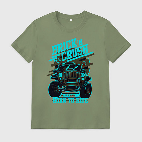 Мужская футболка Авто чемпион дорог / Авокадо – фото 1