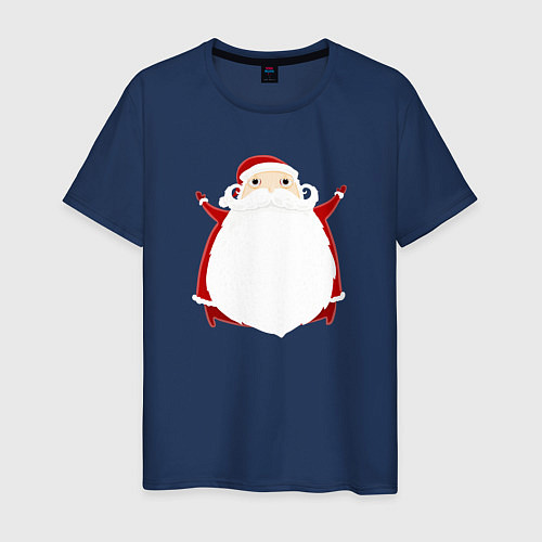 Мужская футболка Дед Санта 2022 / Тёмно-синий – фото 1