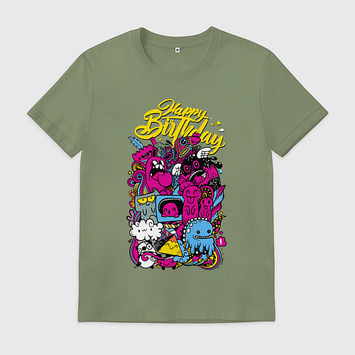 Мужская футболка Happy Birthday to you! / Авокадо – фото 1