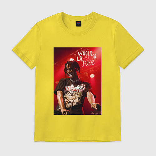 Мужская футболка PLAYBOI CARTI WLR / Желтый – фото 1