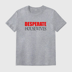 Футболка хлопковая мужская Отчаянные домохозяйки Logo 2, цвет: меланж