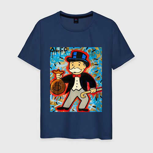 Мужская футболка Alec ART Monopoly / Тёмно-синий – фото 1