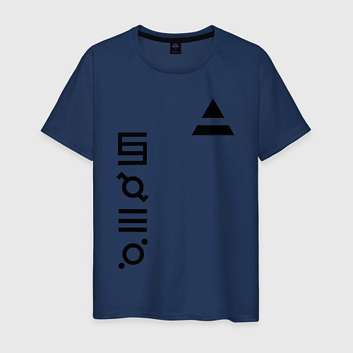 Мужская футболка 30 Seconds to Mars: До марса / Тёмно-синий – фото 1
