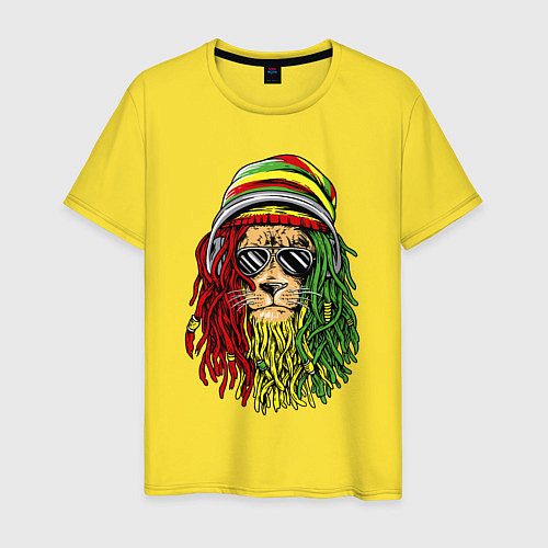 Мужская футболка Rasta lioN / Желтый – фото 1