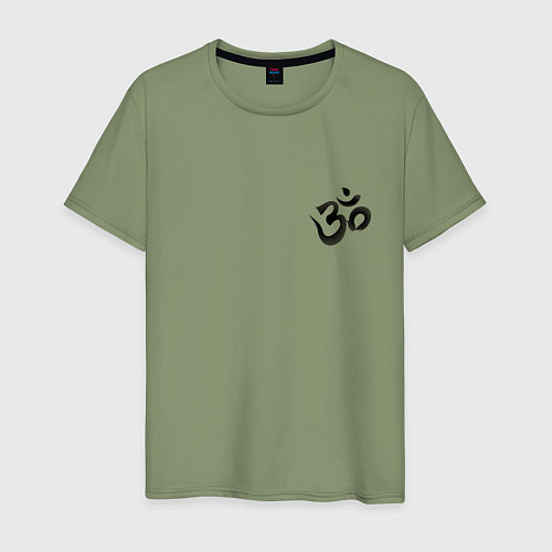 Мужская футболка ОМ на санскрите / Авокадо – фото 1