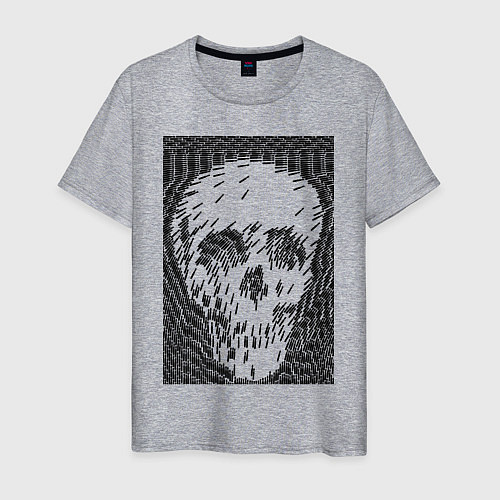 Мужская футболка Война - это смерть / Меланж – фото 1