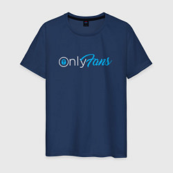 Футболка хлопковая мужская OnlyFans 2, цвет: тёмно-синий