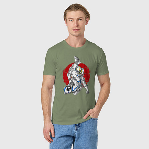Мужская футболка Боевые искусства космонавтов / Авокадо – фото 3