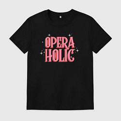Футболка хлопковая мужская Opera-Holic, цвет: черный