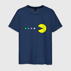 Футболка хлопковая мужская Pac - man Для пары, цвет: тёмно-синий